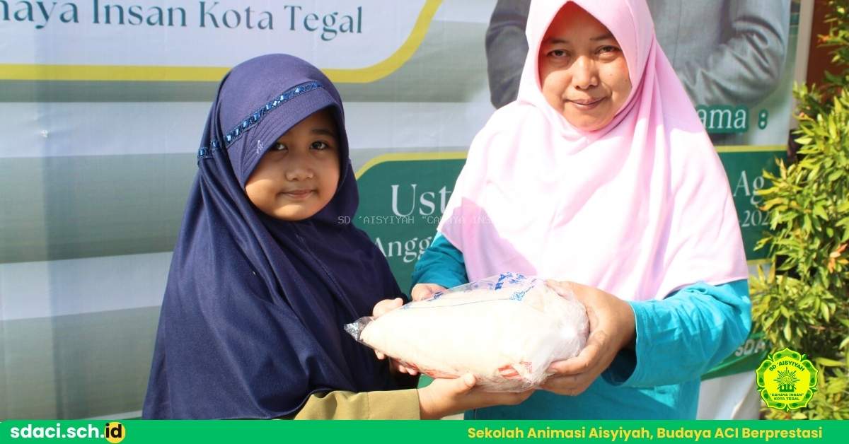 SD ‘Aisyiyah Cahaya Insan Kota Tegal:  Tanamkan karakter Berbagi Melalui Kegiatan Penyaluran Zakat fitrah 
